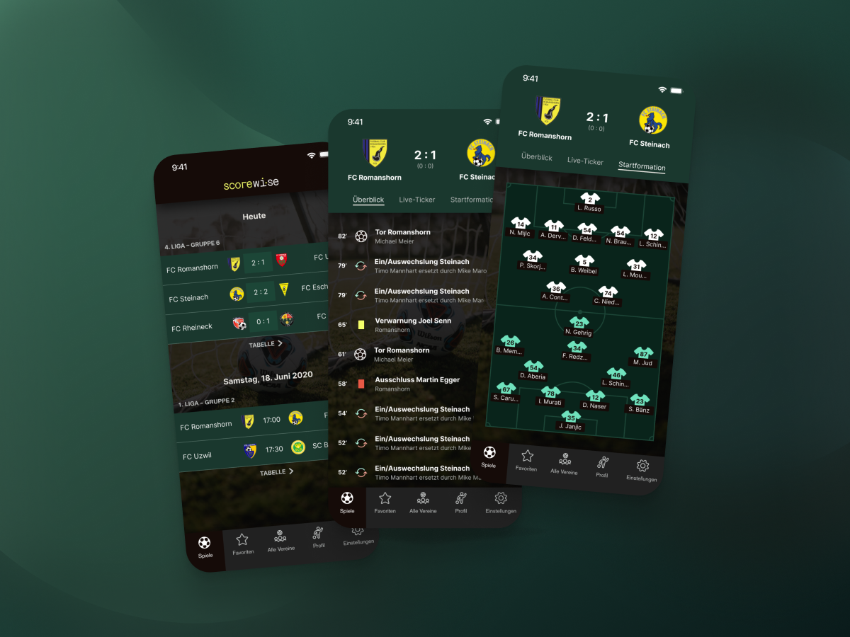 Football App Design